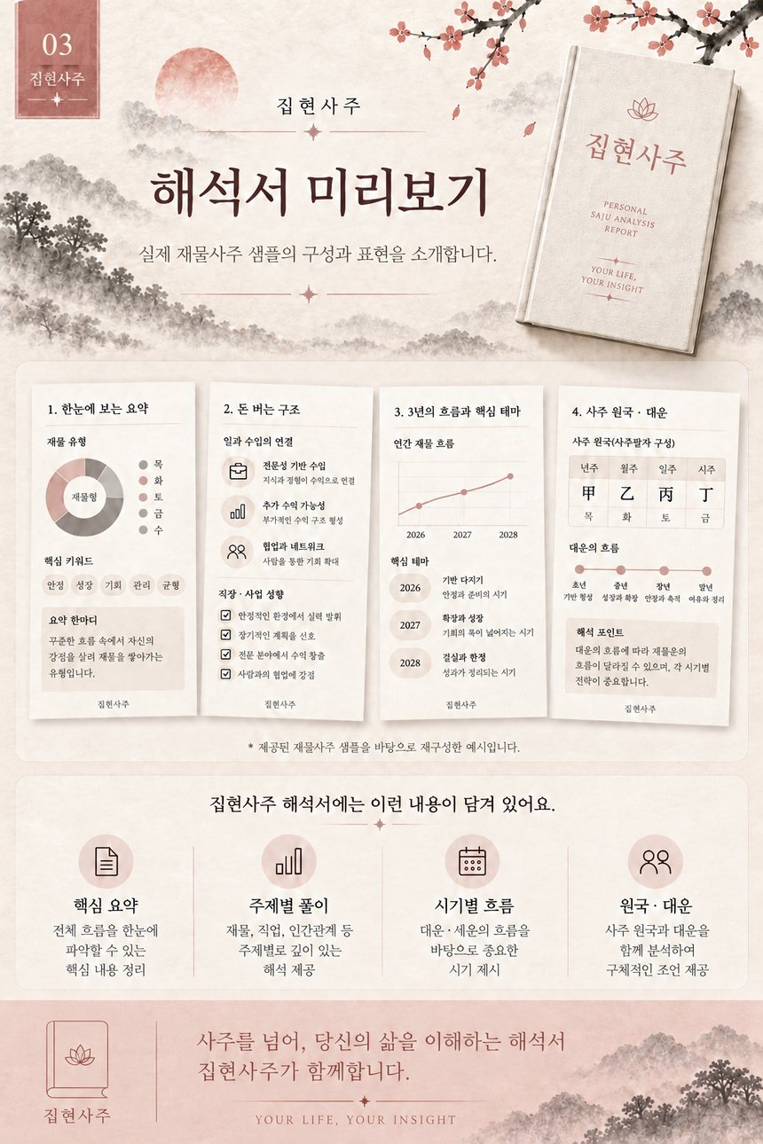 집현사주 해석서 안내 3